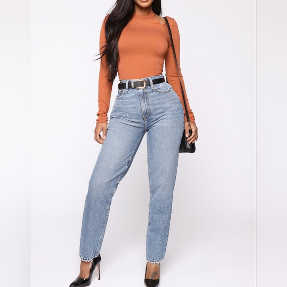 NWT Fashion Nova High Rise Jeans size 5 - Picture 1 of 7